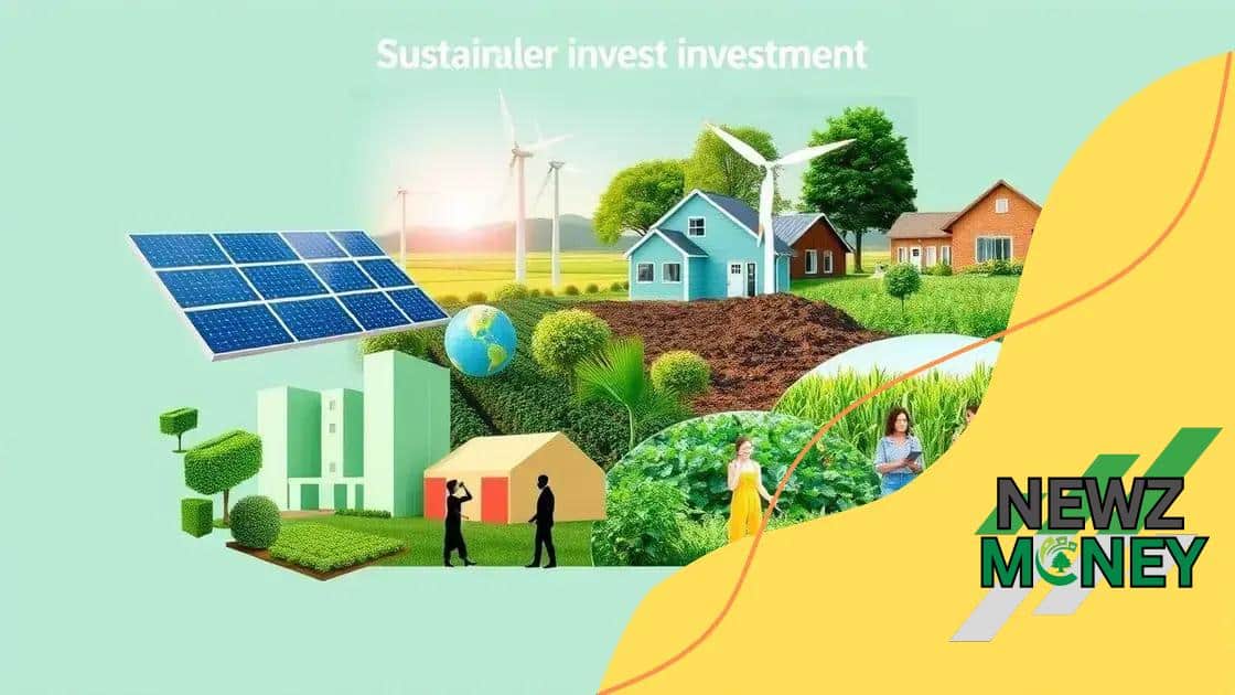 Key sectors for sustainable investment