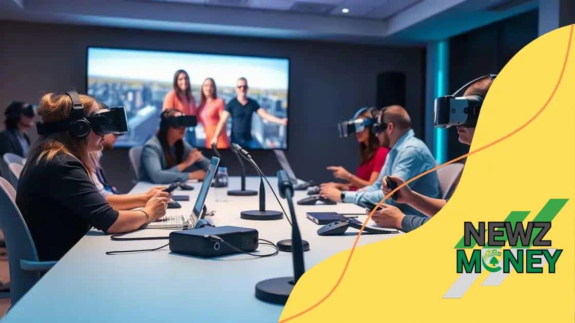 Key tools for virtual reality conferences